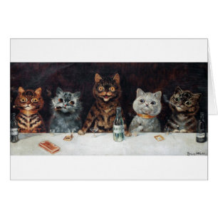Cartão Gatos, Louis Wain