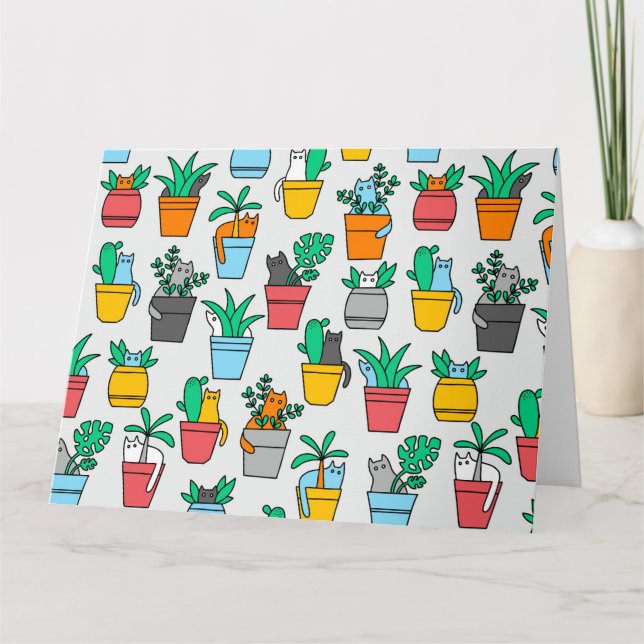 Cartão Gatos nos pântanos (Frente)