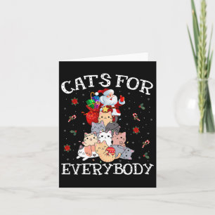 Cartão Gatos Para Todos Os Papais noeis De Brincadeira De