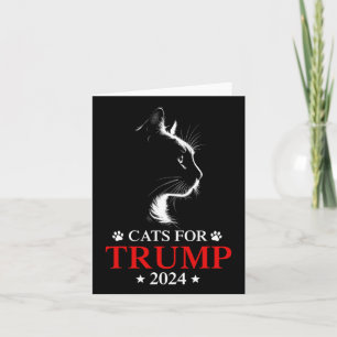 Cartão Gatos Para Trump Eleição 2024 Faça Os Gatos Seguro