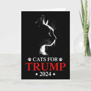 Cartão Gatos Para Trump Eleição 2024 Faça os Gatos Tornar