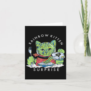 Cartão Gatos Rainbow Kitten Surpresa Gota Gelada Comida G