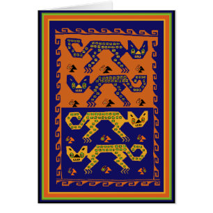 Cartão Gatos Tribais Peruanos