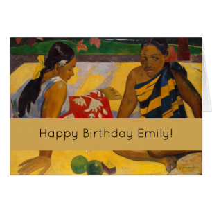 Cartão Gauguin French Polynesia Tahiti Women Painting