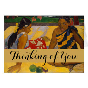 Cartão Gauguin French Polynesia Tahiti Women Painting