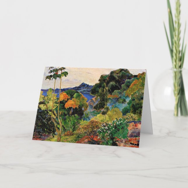Cartão Gauguin - Paisagem Martinica (Frente)