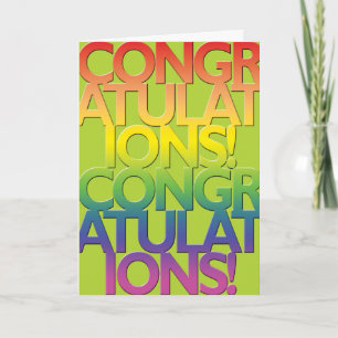 Cartão Gay Cards - Congrads 01