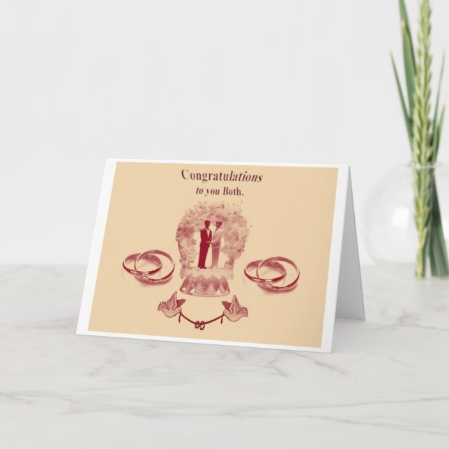 Cartão Gay Civil Partnership/Casamento (Frente)