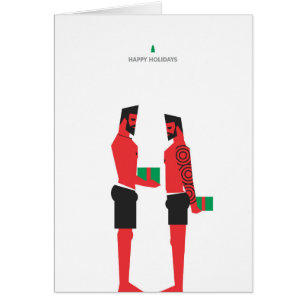 Cartão gay de feliz de natal 1