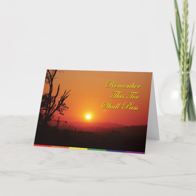 Cartão gay - Deve Passar (Frente)