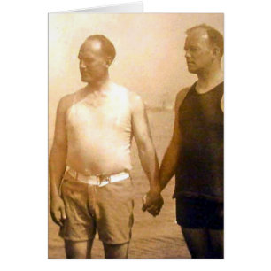 Cartão Gay do vintage