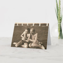Cartão Gay do vintage