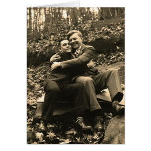 Cartão Gay do vintage