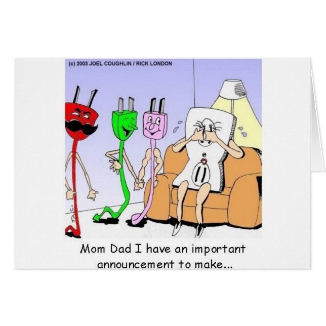 Cartão GAY/Presentes de Lésbicas/de Relacionamento Funny  (Frente Horizontal)