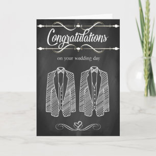 Cartão Gay Wedding Congratulations Card