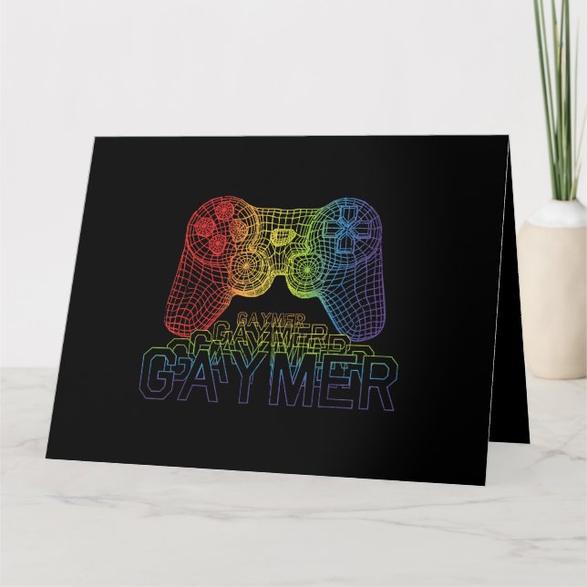 Cartão Gaymer Orgulhoso, Jogos de Orgulho gay (Frente)