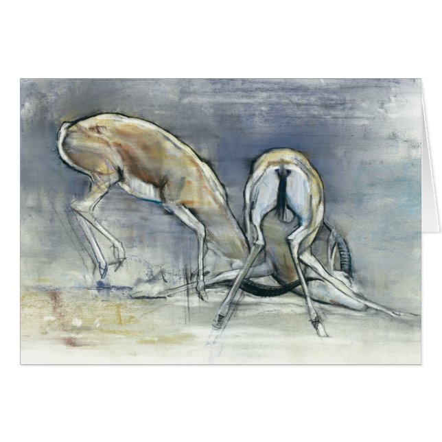 Cartão Gazelas da areia 2009 2 (Frente Horizontal)