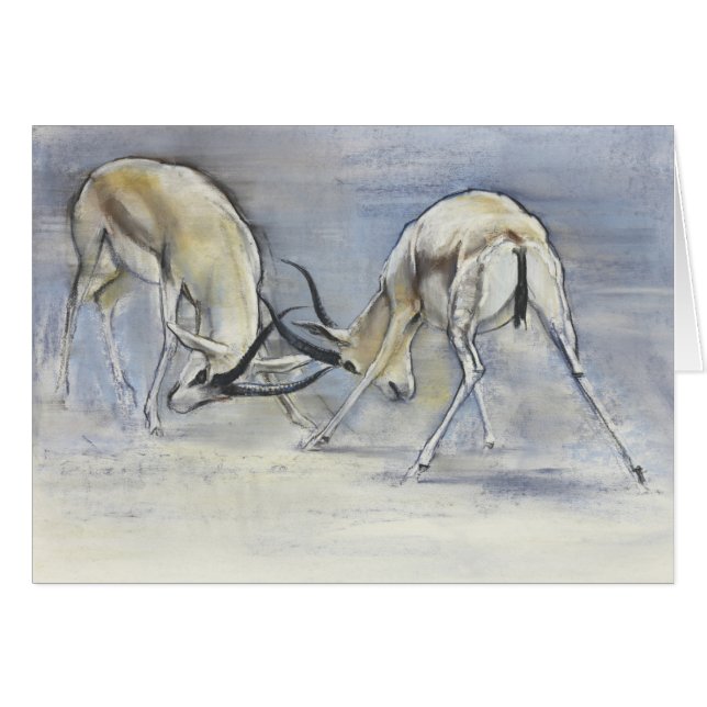 Cartão Gazelas da areia 2009 3 (Frente Horizontal)