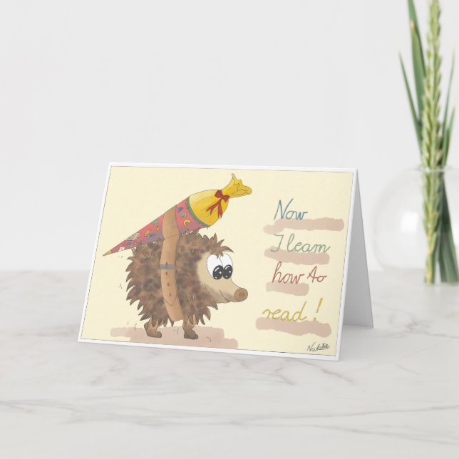 Cartão GB School enrollment card, lovingly hand-drawn gir (Frente)