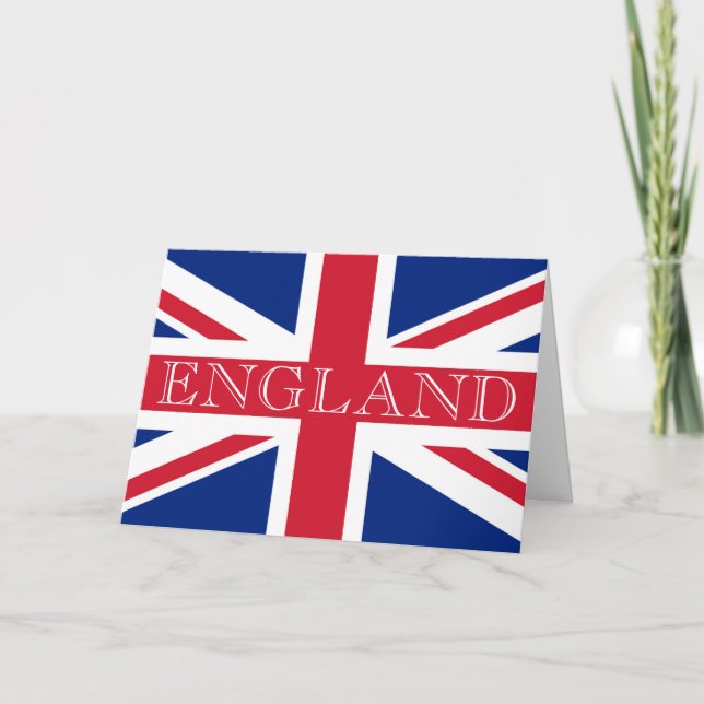Cartão gcnt Union Jack Flag England (Frente)