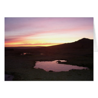 Cartão Geada matinal de Dartmoor