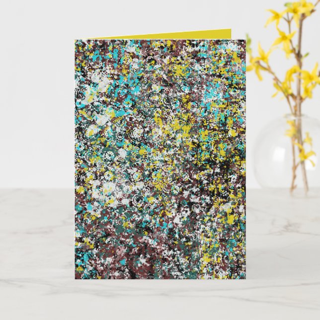 Cartão Geared Toward Abstract Art Design Lover (Flor Amarela)