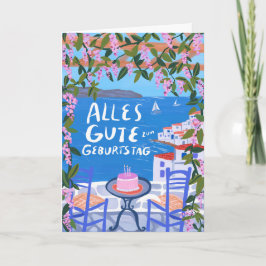 Cartão Geburtstag Alles Gute Geburtstagskarte mit Blick 
