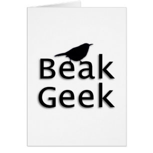 Cartão Geek do bico-- Carriça