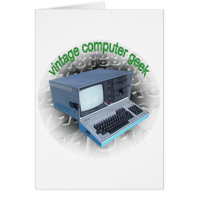 Cartão geek vintage (Frente)