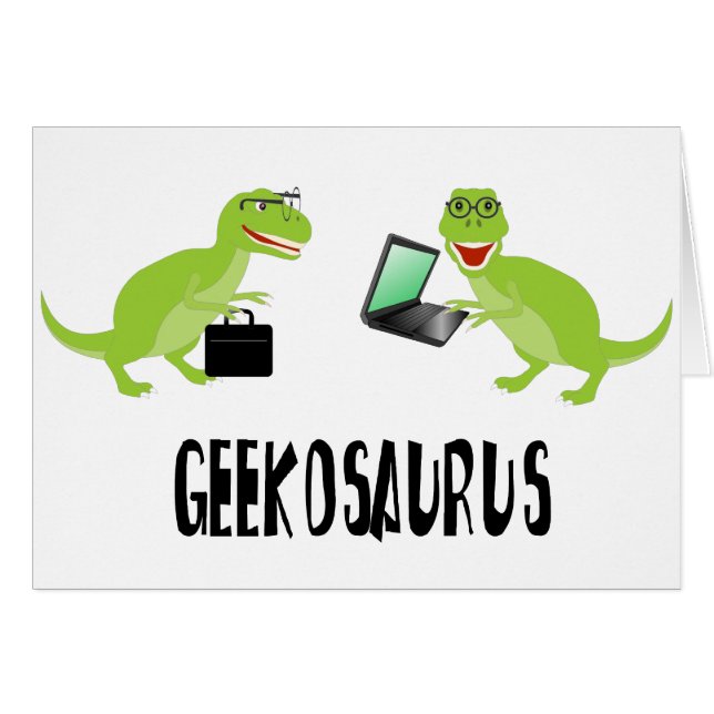 Cartão geekosaurus (Frente Horizontal)