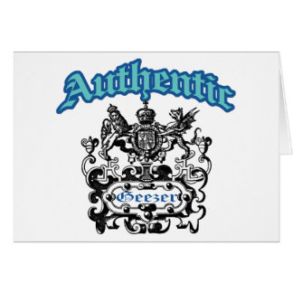 Cartão Geezer autêntico