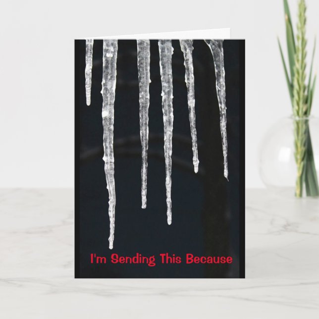 Cartão GELADO é seu aniversário! (Frente)