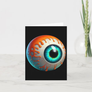 Cartão Geleia Humana Assustadora Halloween Engraçado Preg