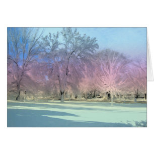 Cartão [Gelo da neve do país das maravilhas do inverno] 