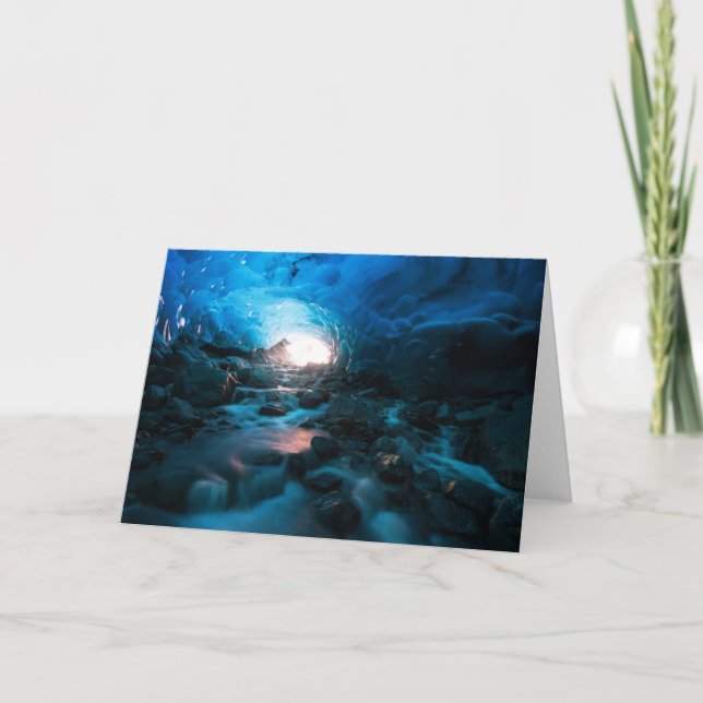 Cartão Gelo e neve | Mendenhall Glacier, Juneau, Alasca (Frente)