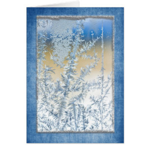 Cartão Gelo prateado
