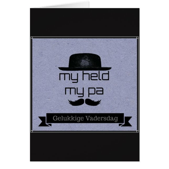 Cartão Gelukkige Vadersdag (Frente)