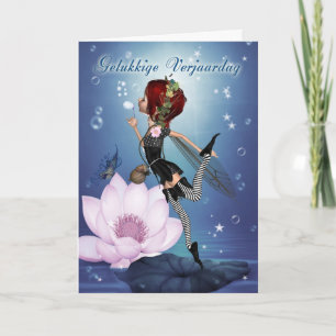 Cartão Gelukkige Verjaardag, Flemish - carro holandês do