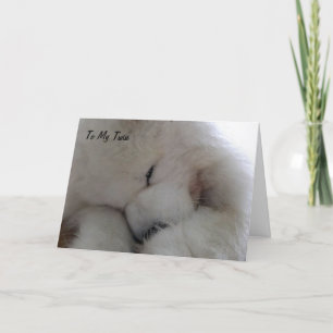 CARTÃO GÊMEO QUERO QUE VOCÊ FELIZ ANIVERSÁRIO COM TODO ME