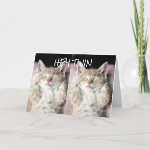 CARTÃO **GÊMEOS PARA MEU GÊMEO** NO SEU **ANIVERSÁRIO**