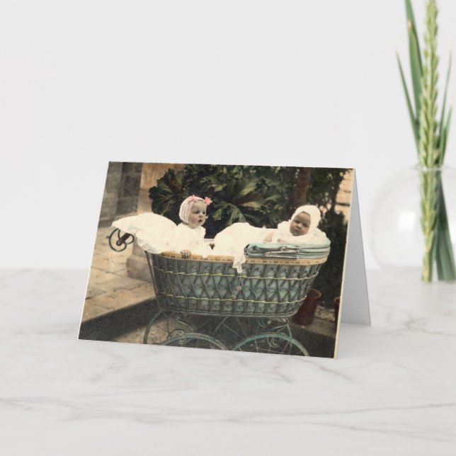 Cartão Gêmeos Vintage (Frente)