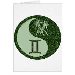 Cartão Gêmeos Yin Yang