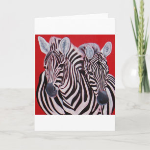Cartão Gêmeos Zebra
