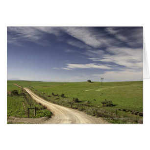 Cartão Geminação de fazendas entre campos de trigo, Caled