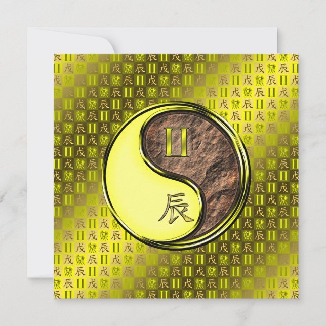 Cartão Gemini & Earth Dragon (Frente)