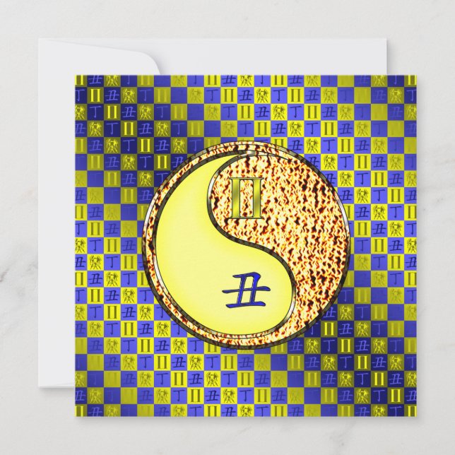 Cartão Gemini & Fire Ox (Frente)