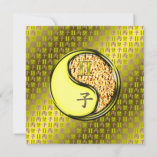 Cartão Gemini & Fire Rat (Frente)