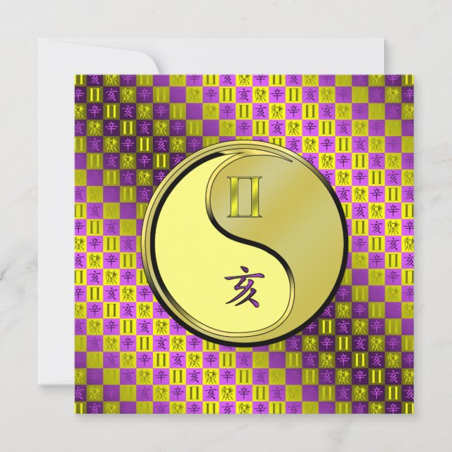 Cartão Gemini & Metal Boar (Frente)