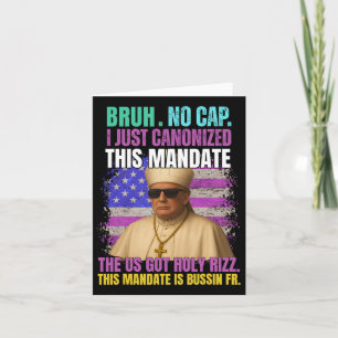 Cartão Gen A Slang Trump Como Igreja Vaticano Papa Repúbl