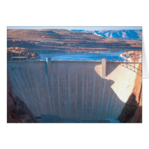 Cartão Gen Canyon Dam no Rio Colorado em Page,